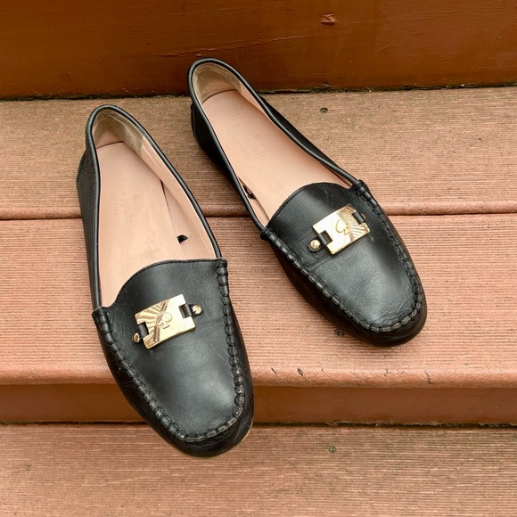 Kate Spade Carmen Leather Loafers, Black, 9 - Picture 1 of 9